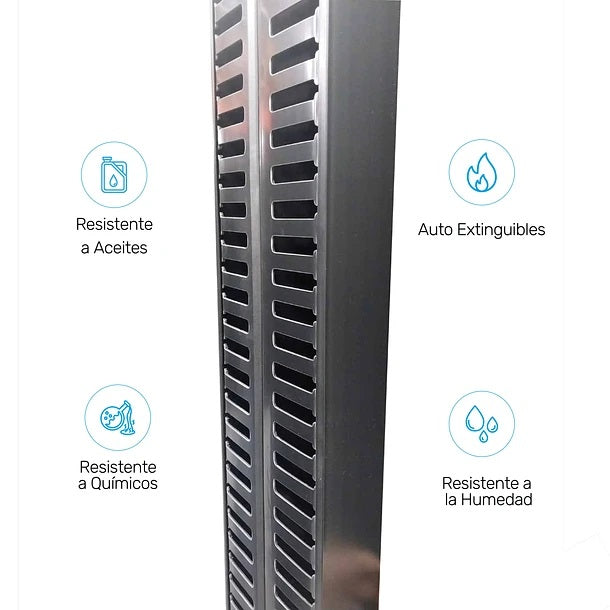 Organizador Vertical Doble Ducto de 60 x 80 mm para Gabinetes de 40U-