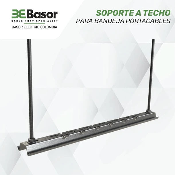 Soporte a Techo para Bandeja Portacable Tipo Malla