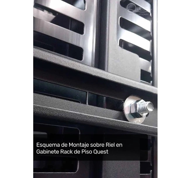 Organizador Vertical Doble Ducto de 40 x 60 mm para Gabinetes de 20U