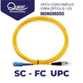 Patch Cords Simplex Monomodo SC-FC