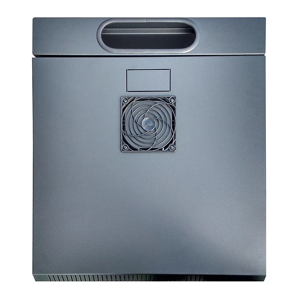 Gabinete Rack de Pared Abatible de 11U con Puerta en vidrio • Color: Negro