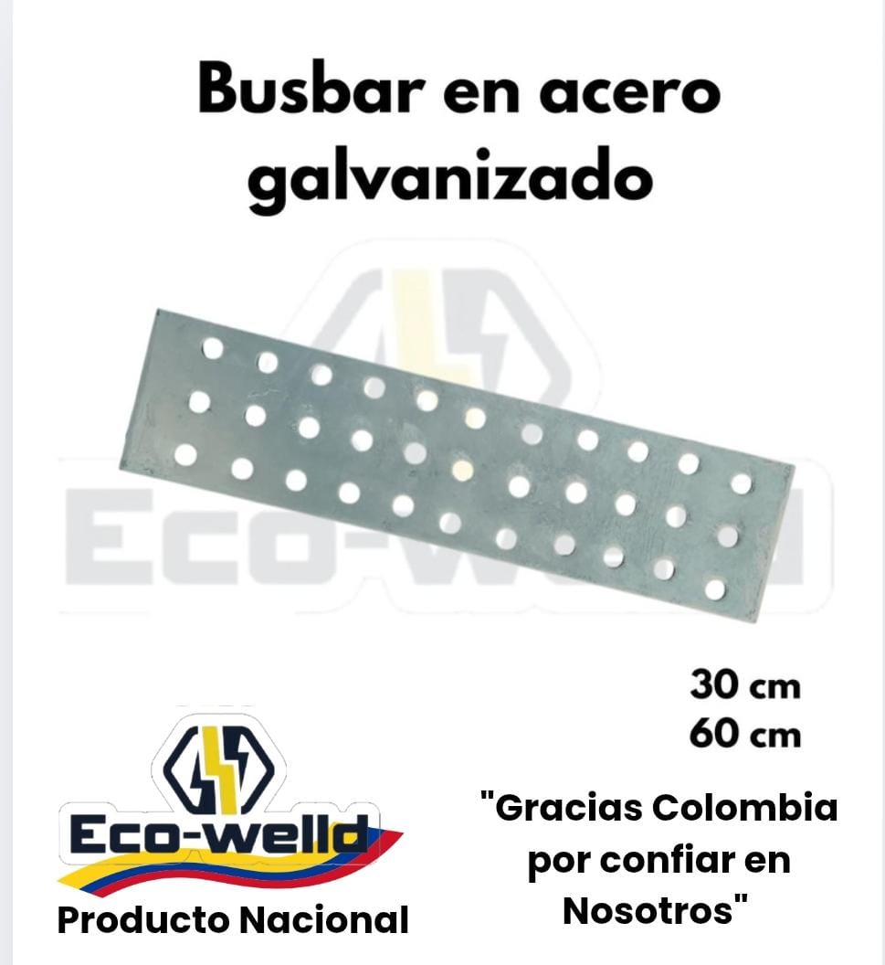 Busbar en acero galvanizado