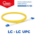 Patch Cords Duplex Monomodo LC-LC