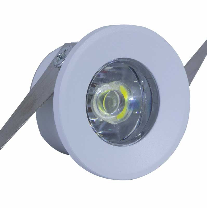 Mini Bala Redonda de 1.5W colores Negra Blanca o Gris