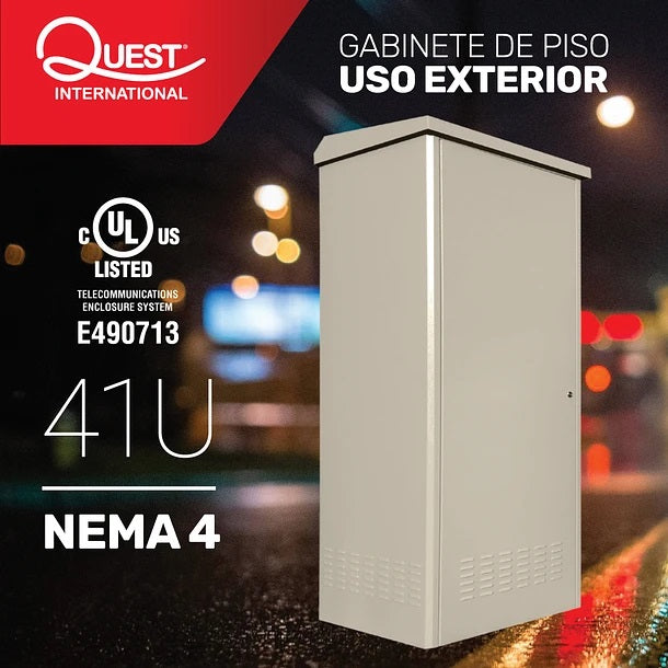 Gabinete para Exteriores de 41U Montaje en Piso