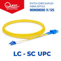 Patch Cords Duplex Monomodo LC-SC