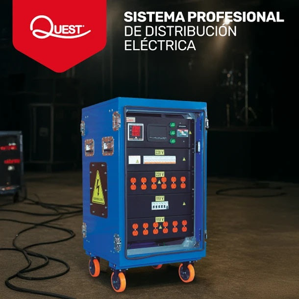 SISTEMA PROFESIONAL DE DISTRIBUCIÓN DE ENERGÍA 12 SALIDAS BIFÁSICAS NEMA 5-20R + 12 SALIDAS MONOFÁSICAS NEMA 5-15R
