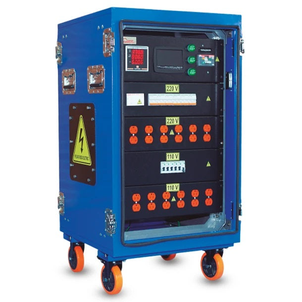 SISTEMA PROFESIONAL DE DISTRIBUCIÓN DE ENERGÍA 12 SALIDAS BIFÁSICAS NEMA 5-20R + 12 SALIDAS MONOFÁSICAS NEMA 5-15R