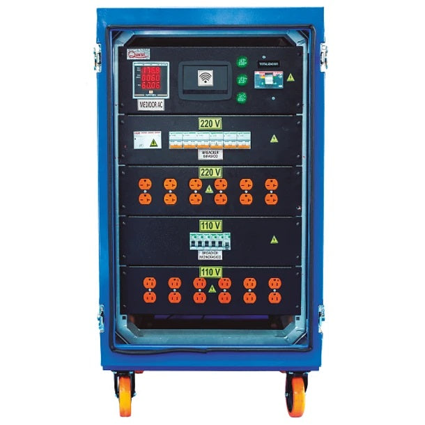 SISTEMA PROFESIONAL DE DISTRIBUCIÓN DE ENERGÍA 12 SALIDAS BIFÁSICAS NEMA 5-20R + 12 SALIDAS MONOFÁSICAS NEMA 5-15R