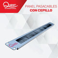 Panel Pasa Cables Con Cepillo de 1U