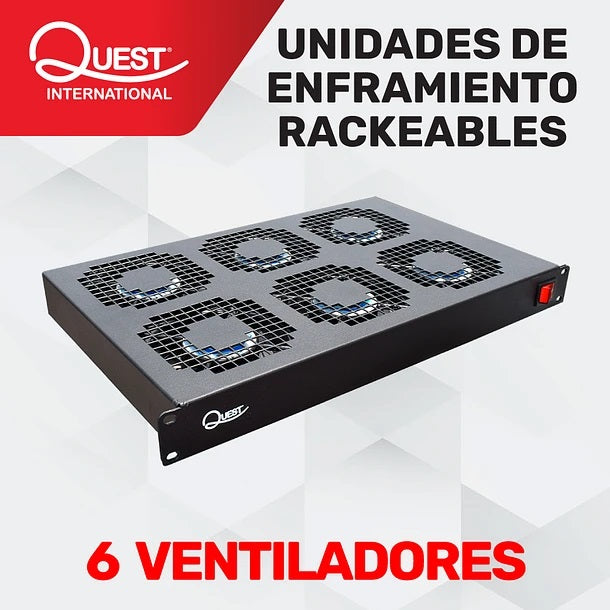 Unidad de Enfriamiento Rackeable de 6 Ventiladores