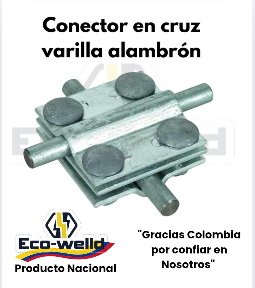 Conector en cruz varilla alambrica