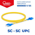 Patch Cords Duplex Monomodo SC-SC