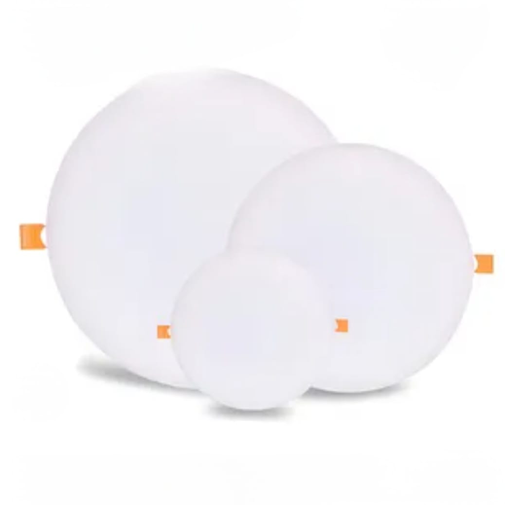 Panel borde infinito  redondo de incrustar AJUSTABLE luz fria