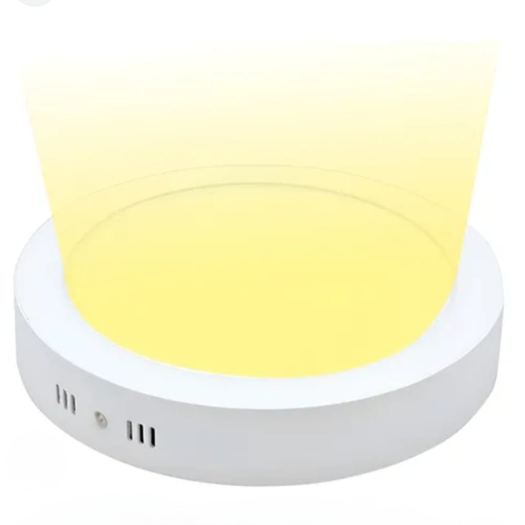 Panel led redonda de sobreponer calida 3000k