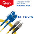 Patch Cords Duplex Monomodo ST-FC