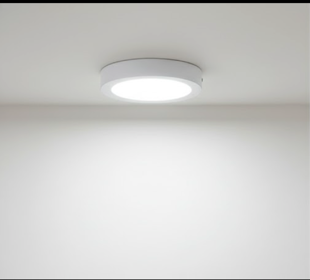 Panel LED Redondo De Sobreponer BACKLIGHT