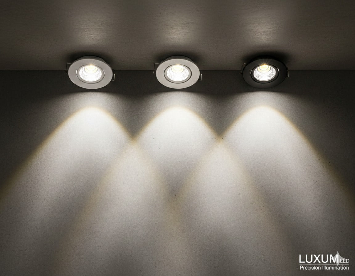 Mini Bala Redonda de 3W colores Negra Blanca o Gris