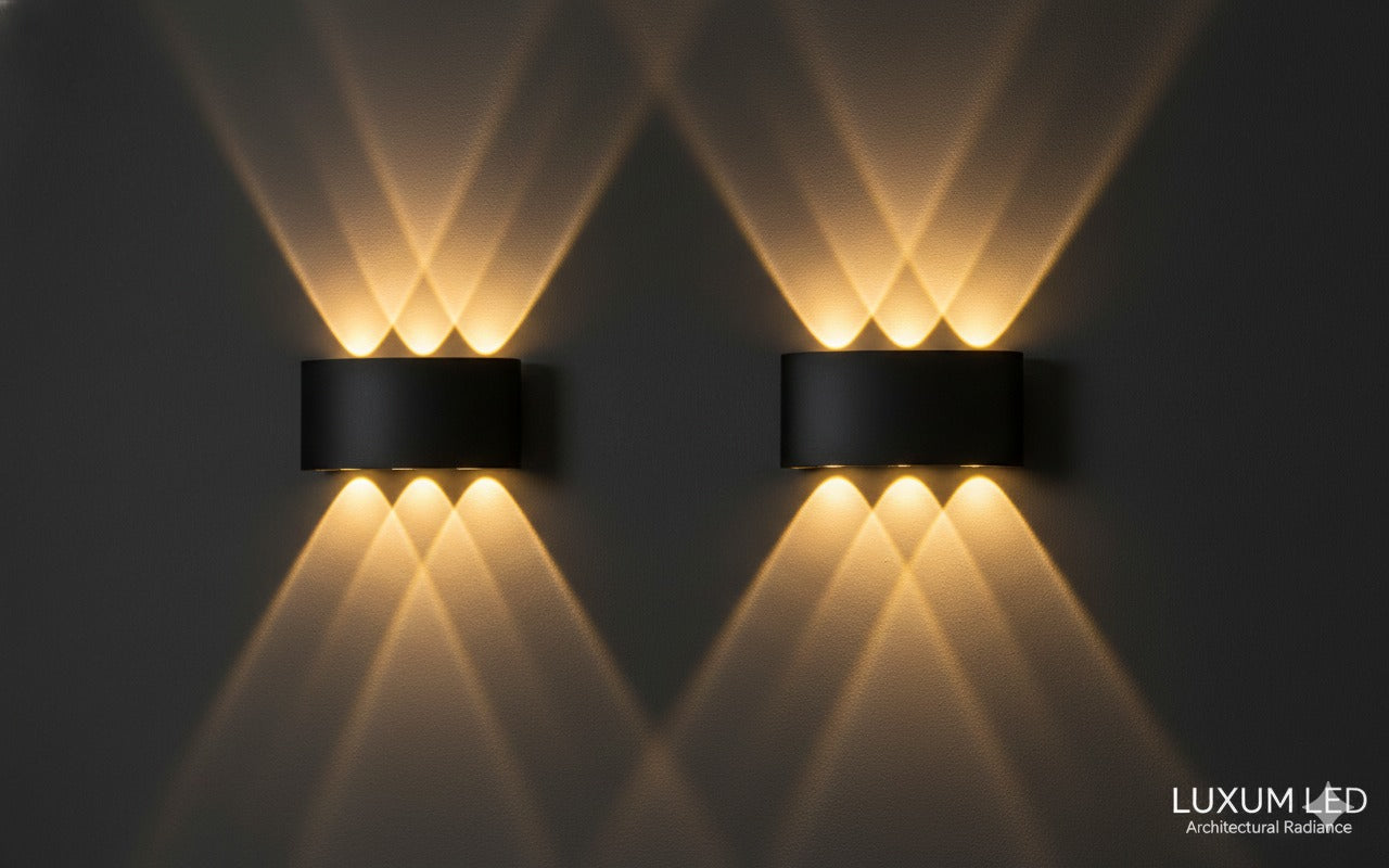 Apliques de pared 4W, 6W, 8W, colores Blanco y Negro luz calida